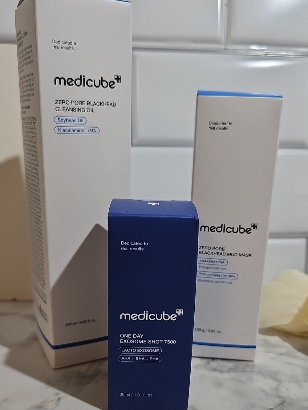 Medicube Zero Pore Skincare Trio - White & Navy Packaging